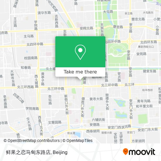 鲜果之恋马甸东路店 map