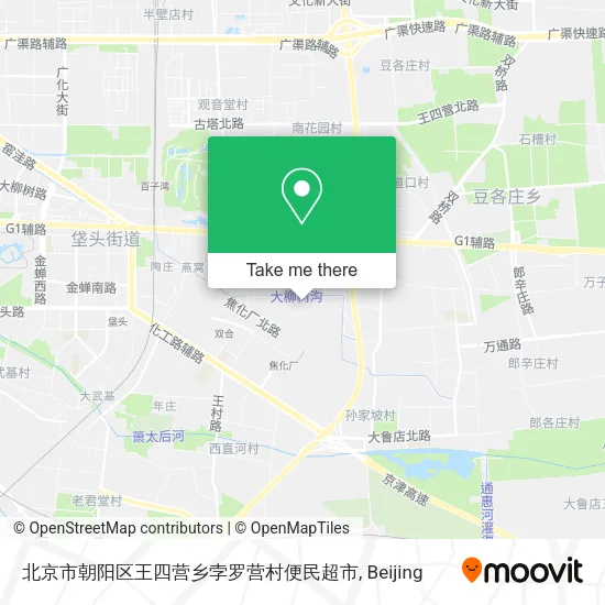 北京市朝阳区王四营乡孛罗营村便民超市 map