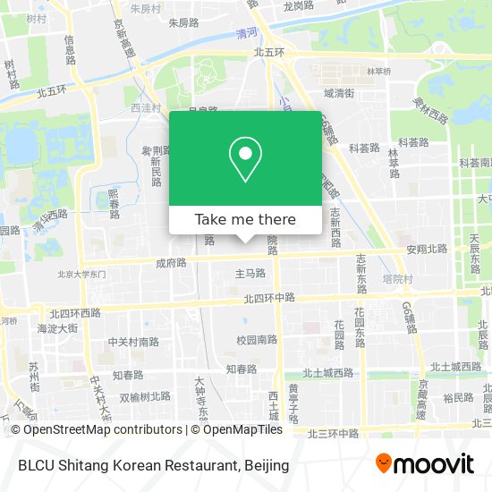 BLCU Shitang Korean Restaurant map