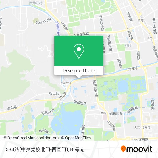 534路(中央党校北门-西直门) map