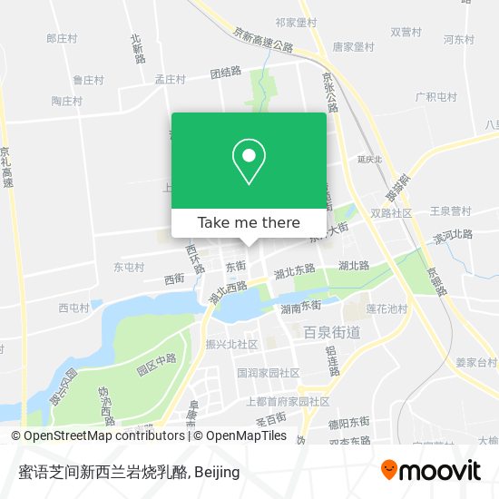 蜜语芝间新西兰岩烧乳酪 map
