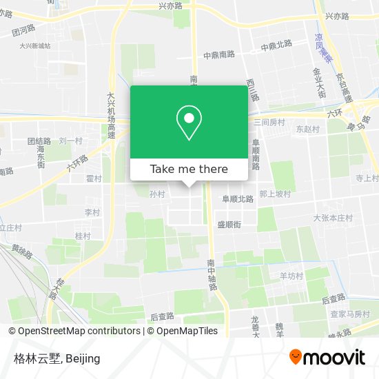 格林云墅 map