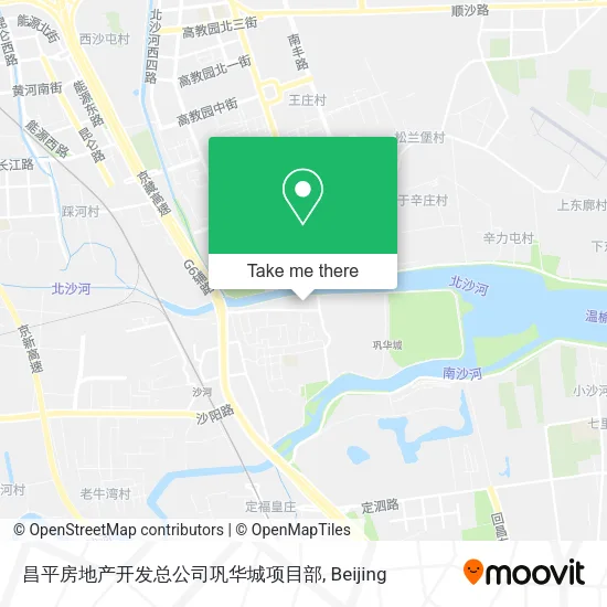 昌平房地产开发总公司巩华城项目部 map