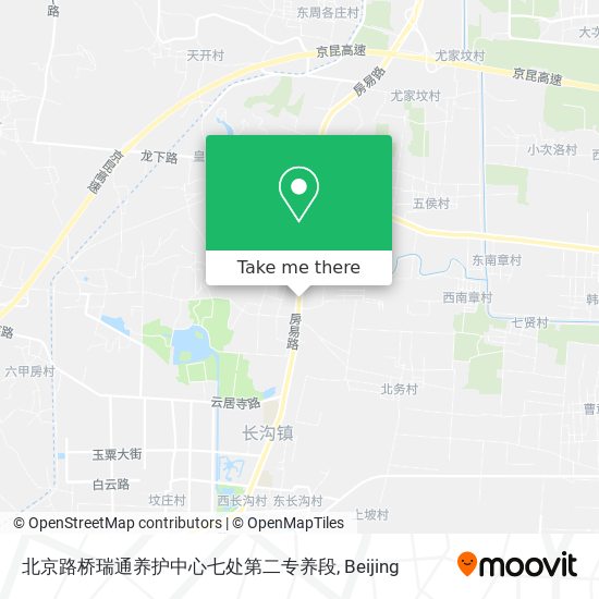 北京路桥瑞通养护中心七处第二专养段 map