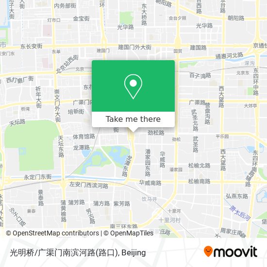 光明桥/广渠门南滨河路(路口) map