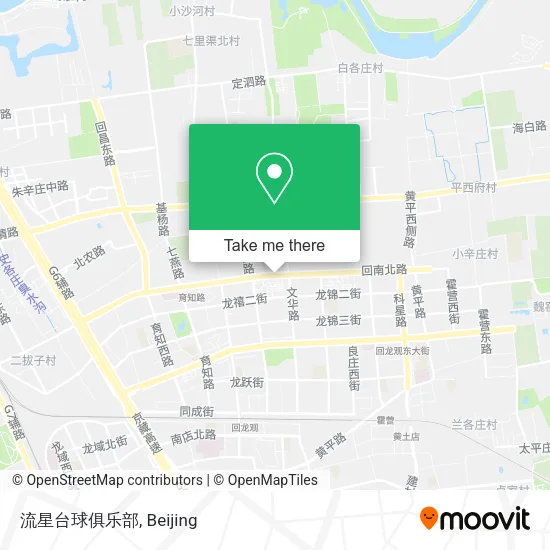 流星台球俱乐部 map
