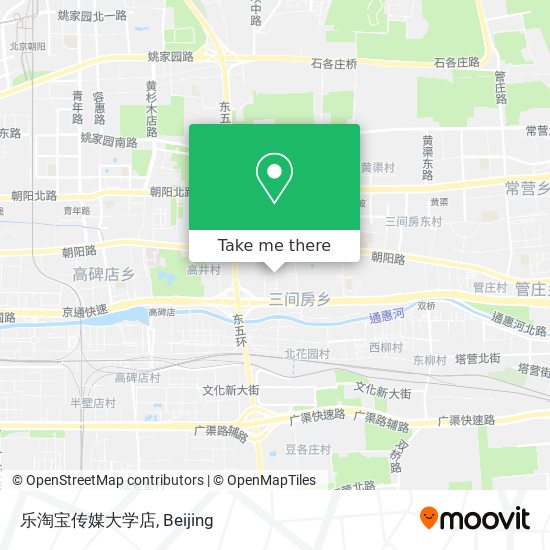 乐淘宝传媒大学店 map