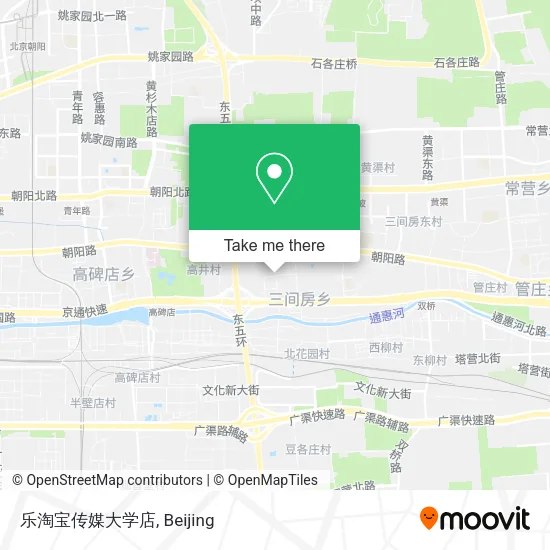 乐淘宝传媒大学店 map
