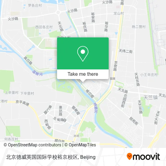 北京德威英国国际学校裕京校区 map