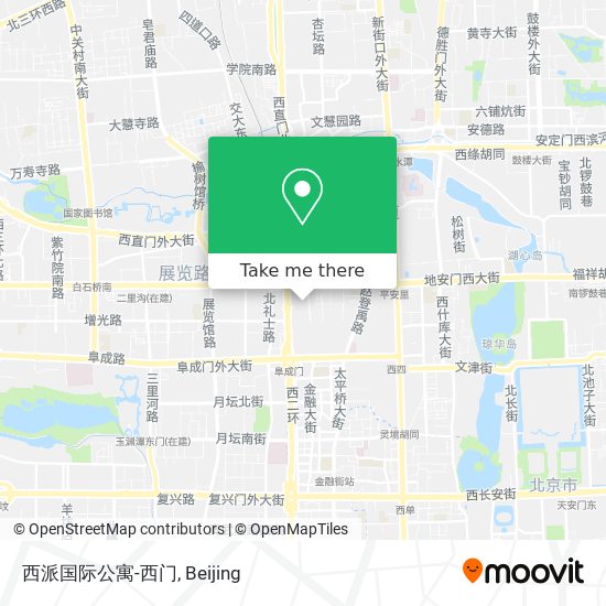 西派国际公寓-西门 map
