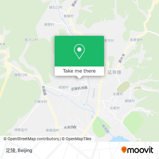 定陵 map