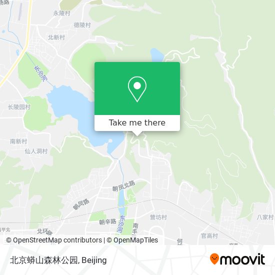 北京蟒山森林公园 map