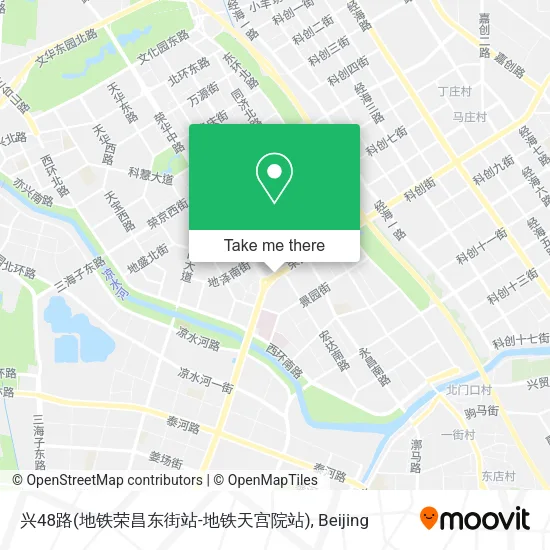 兴48路(地铁荣昌东街站-地铁天宫院站) map