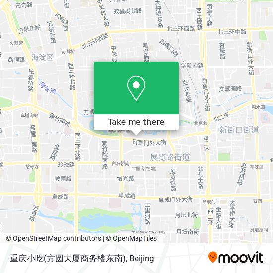 重庆小吃(方圆大厦商务楼东南) map