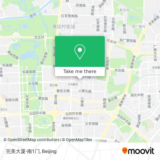 完美大厦-南1门 map