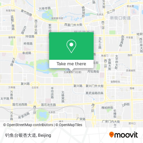钓鱼台银杏大道 map