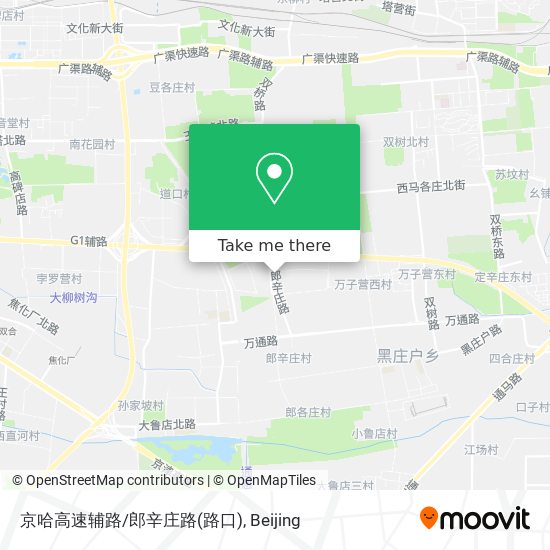 京哈高速辅路/郎辛庄路(路口) map