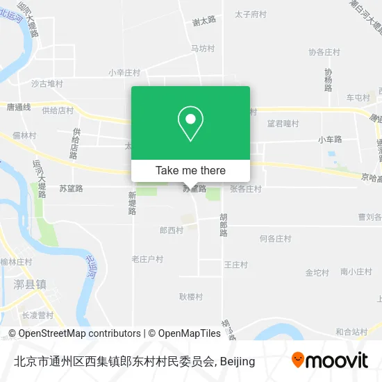 北京市通州区西集镇郎东村村民委员会 map