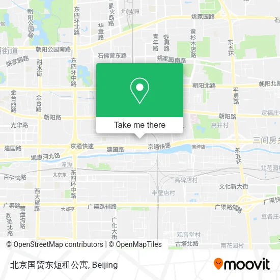 北京国贸东短租公寓 map