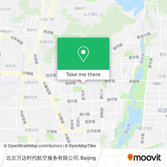 北京万达时代航空服务有限公司 map