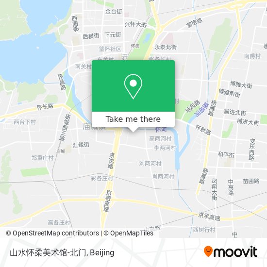 山水怀柔美术馆-北门 map