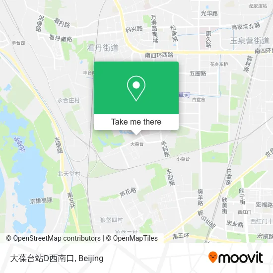 大葆台站D西南口 map