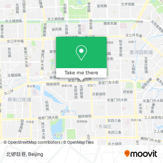 北锣鼓巷 map