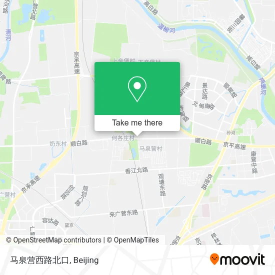 马泉营西路北口 map