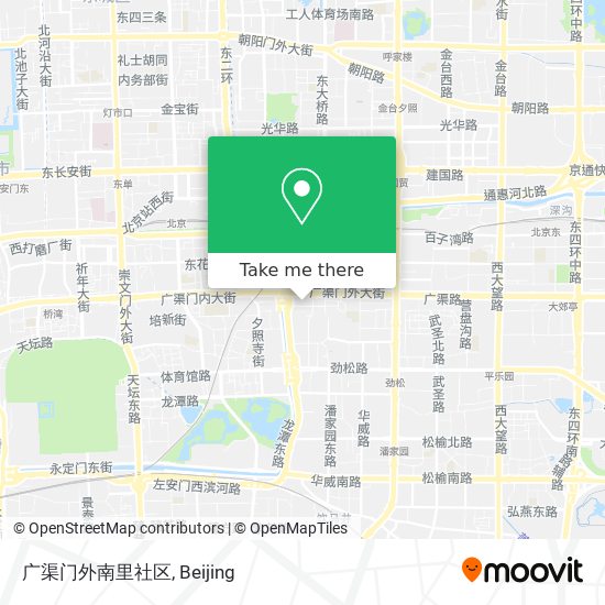 广渠门外南里社区 map