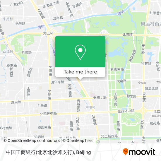 中国工商银行(北京北沙滩支行) map