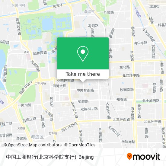 中国工商银行(北京科学院支行) map