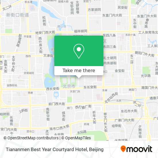 Tiananmen Best Year Courtyard Hotel map