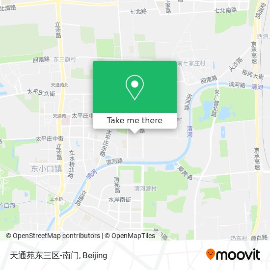 天通苑东三区-南门 map