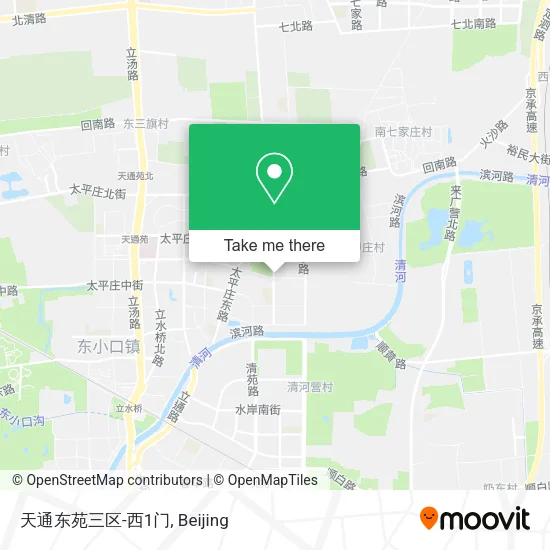 天通东苑三区-西1门 map