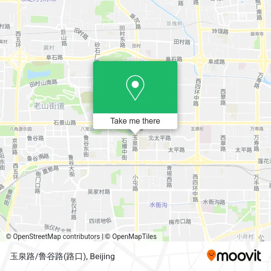 玉泉路/鲁谷路(路口) map