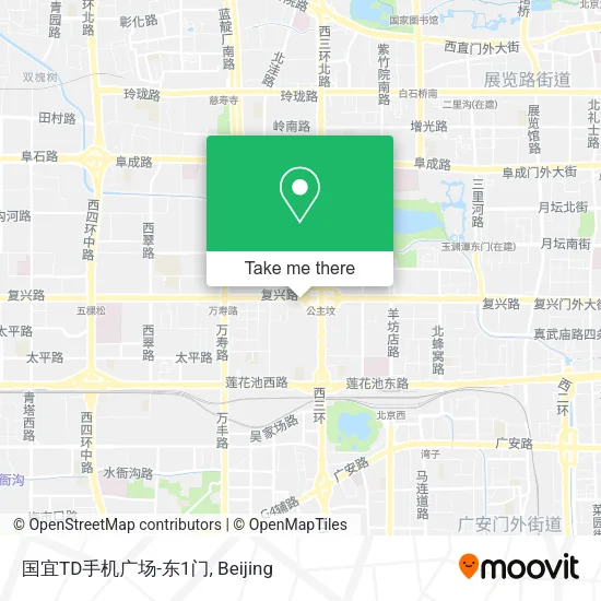 国宜TD手机广场-东1门 map