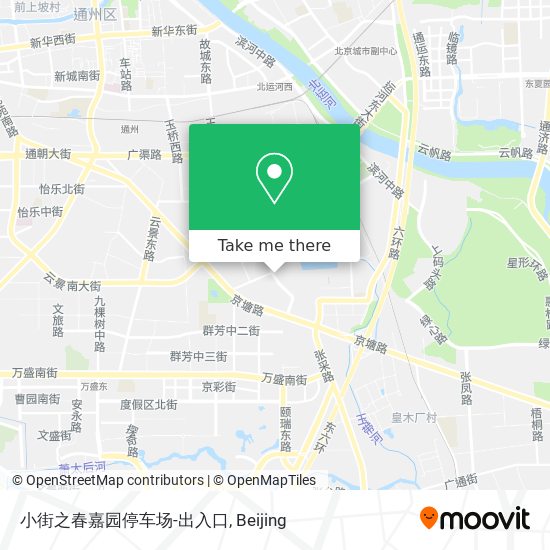 小街之春嘉园停车场-出入口 map
