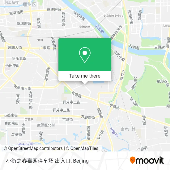 小街之春嘉园停车场-出入口 map