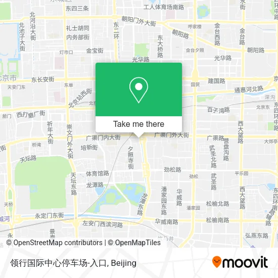 领行国际中心停车场-入口 map