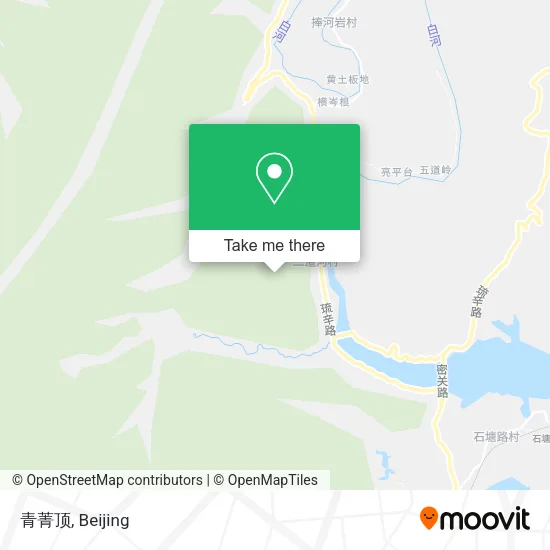 青菁顶 map