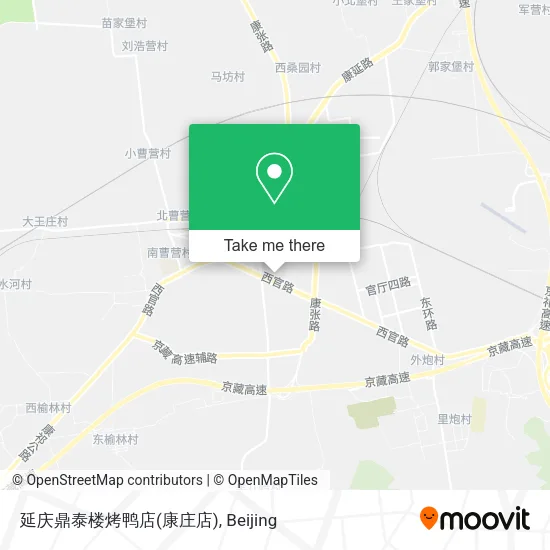 延庆鼎泰楼烤鸭店(康庄店) map