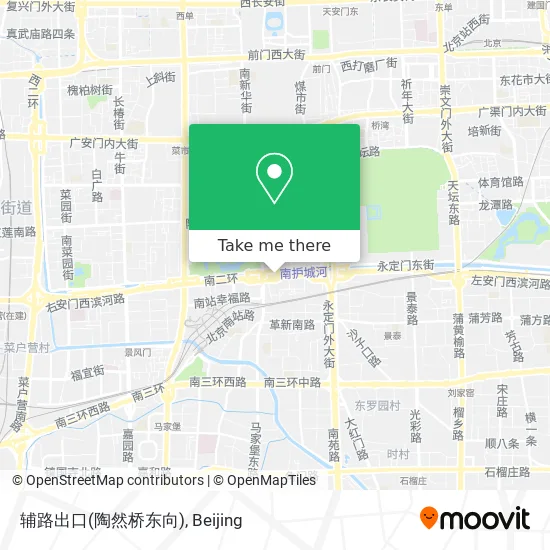 辅路出口(陶然桥东向) map