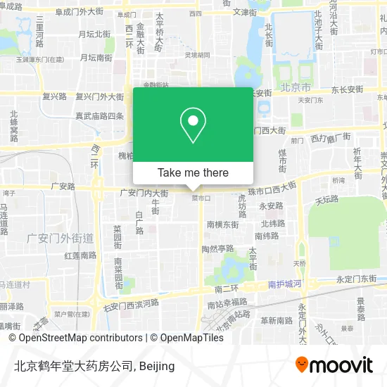 北京鹤年堂大药房公司 map