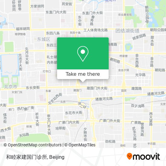 和睦家建国门诊所 map