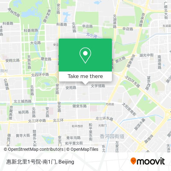 惠新北里1号院-南1门 map