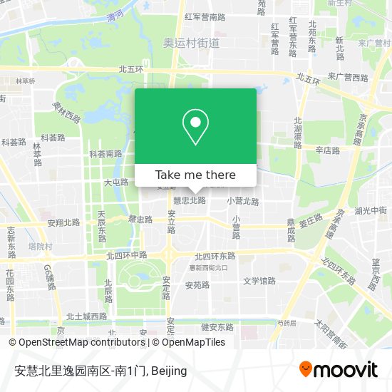 安慧北里逸园南区-南1门 map
