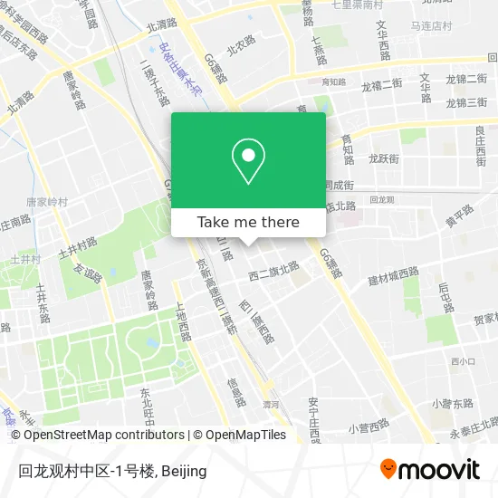 回龙观村中区-1号楼 map