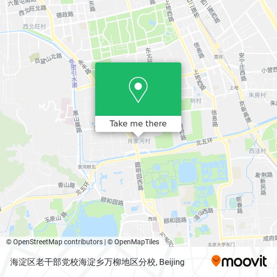 海淀区老干部党校海淀乡万柳地区分校 map