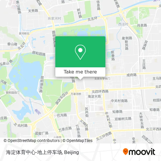 海淀体育中心-地上停车场 map