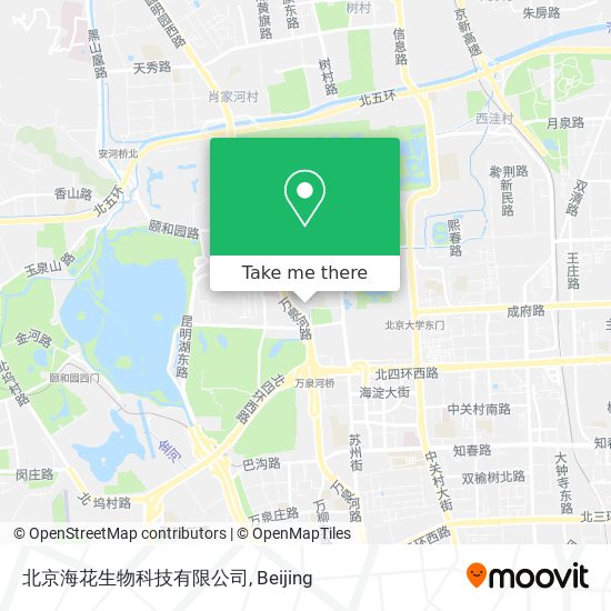 北京海花生物科技有限公司 map